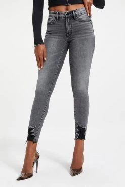 GOOD AMERICAN Skinny GOOD LEGS LOW W/ SHADOW POCKET | BLACK262