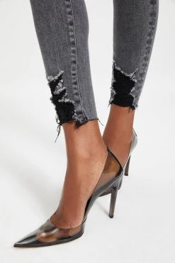 GOOD AMERICAN Skinny GOOD LEGS LOW W/ SHADOW POCKET | BLACK262