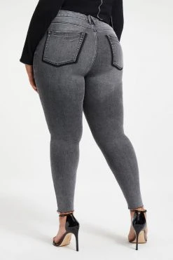 GOOD AMERICAN Skinny GOOD LEGS LOW W/ SHADOW POCKET | BLACK262