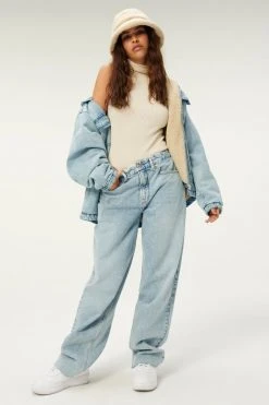 GOOD AMERICAN High Waisted GOOD '90s LOOSE | BLUE813