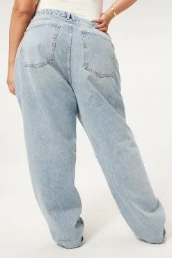 GOOD AMERICAN High Waisted GOOD '90s LOOSE | BLUE813