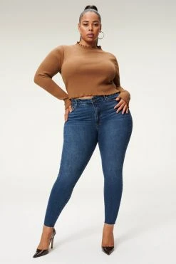 GA-SALE GOOD LEGS LOW RAW HEM | BLUE840 Skinny