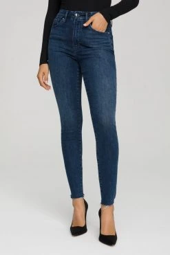 GA-SALE GOOD LEGS W/ RAW CHEWED HEM | BLUE653