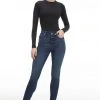 GOOD AMERICAN GOOD LEGS RAW HEM | BLUE660 High Waisted