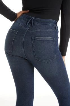 GOOD AMERICAN GOOD LEGS RAW HEM | BLUE660 High Waisted