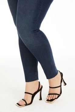 GOOD AMERICAN GOOD LEGS RAW HEM | BLUE660 High Waisted