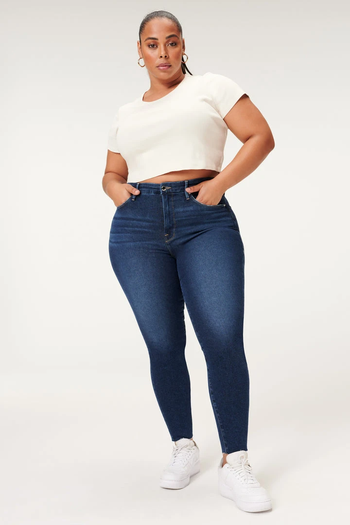 Cheapest ⌛ GOOD AMERICAN High Waisted GOOD LEGS RAW HEM | BLUE866 😉 1 GOOD AMERICAN High Waisted GOOD LEGS RAW HEM | BLUE866