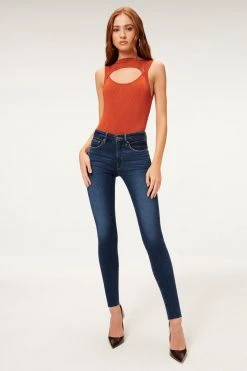 Cheapest ⌛ GOOD AMERICAN High Waisted GOOD LEGS RAW HEM | BLUE866 😉 24 GOOD AMERICAN High Waisted GOOD LEGS RAW HEM | BLUE866