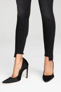 GOOD AMERICAN GOOD LEGS STEP HEM | BLACK069 High Waisted