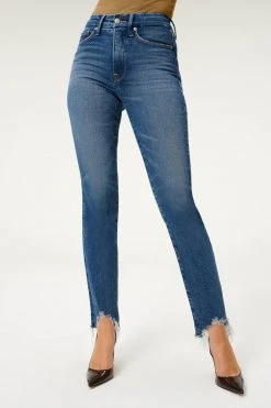 GOOD AMERICAN High Waisted GOOD LEGS CIGARETTE | BLUE842