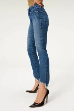 GOOD AMERICAN High Waisted GOOD LEGS CIGARETTE | BLUE842