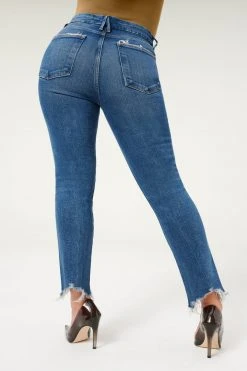 GOOD AMERICAN High Waisted GOOD LEGS CIGARETTE | BLUE842