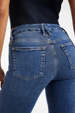 GOOD AMERICAN GOOD LEGS TORNADO HEM | INDIGO153