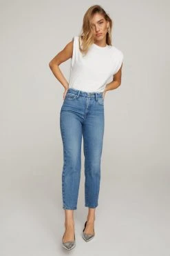 GA-SALE GOOD MOM | BLUE586 High Waisted