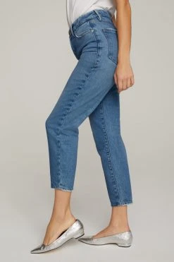 GA-SALE GOOD MOM | BLUE586 High Waisted