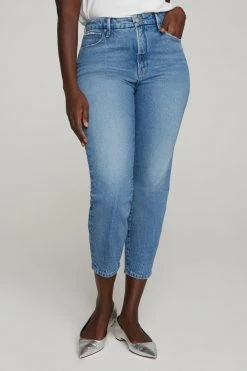 GA-SALE GOOD MOM | BLUE586 High Waisted