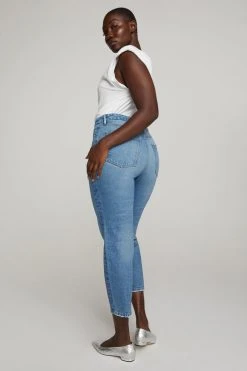 GA-SALE GOOD MOM | BLUE586 High Waisted