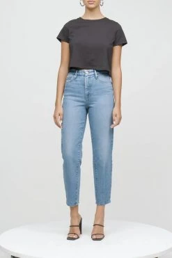 GA-SALE GOOD MOM | BLUE586 High Waisted