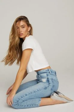 GOOD AMERICAN High Waisted GOOD MOM | BLUE636