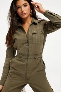 GOOD AMERICAN DESERT FLIGHTSUIT | ENVYGREEN001 Jumpsuits