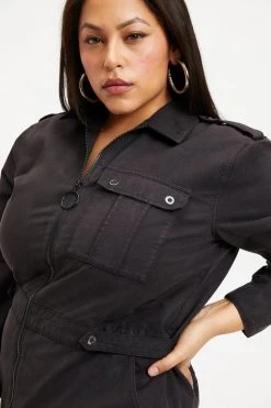 GOOD AMERICAN DESERT FLIGHTSUIT | BLACK001 Jumpsuits