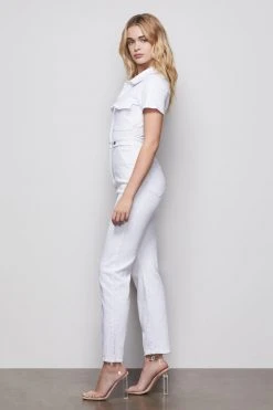 GOOD AMERICAN Jumpsuits FIT FOR SUCCESS JUMPSUIT WITH TABS| WHITE001