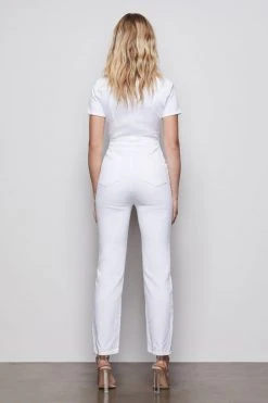 GOOD AMERICAN Jumpsuits FIT FOR SUCCESS JUMPSUIT WITH TABS| WHITE001