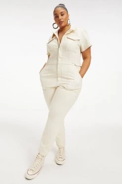 GOOD AMERICAN FIT FOR SUCCESS JUMPSUIT | BONE001