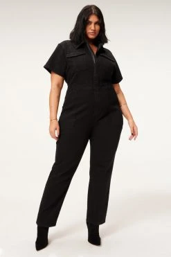 GOOD AMERICAN FIT FOR SUCCESS JUMPSUIT | BLACK099