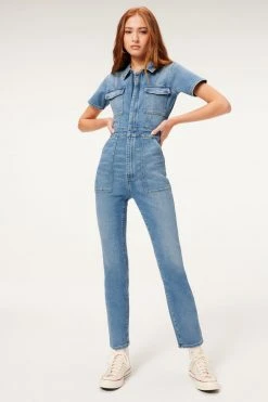 GOOD AMERICAN FIT FOR SUCCESS JUMPSUIT | BLUE274