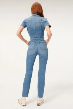 GOOD AMERICAN FIT FOR SUCCESS JUMPSUIT | BLUE274