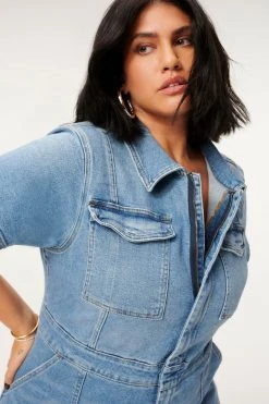 GOOD AMERICAN FIT FOR SUCCESS JUMPSUIT | BLUE274
