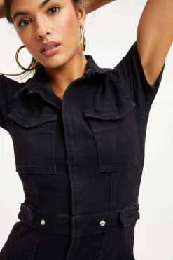 GOOD AMERICAN FIT FOR SUCCESS BOOTCUT | BLACK001 Jumpsuits