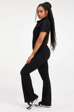 GOOD AMERICAN FIT FOR SUCCESS BOOTCUT | BLACK001 Jumpsuits