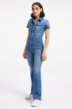 GOOD AMERICAN FIT FOR SUCCESS BOOTCUT | BLUE274 Jumpsuits