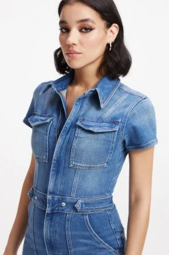 GOOD AMERICAN FIT FOR SUCCESS BOOTCUT | BLUE274 Jumpsuits