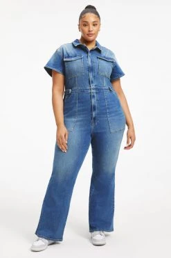 GOOD AMERICAN FIT FOR SUCCESS BOOTCUT | BLUE274 Jumpsuits