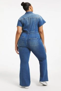 GOOD AMERICAN FIT FOR SUCCESS BOOTCUT | BLUE274 Jumpsuits