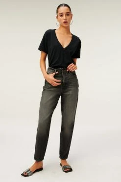 GA-SALE High Waisted GOOD MOM | BLACK226