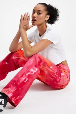 GOOD AMERICAN GOOD '90S | TROPICAL PINK TIE DYE003