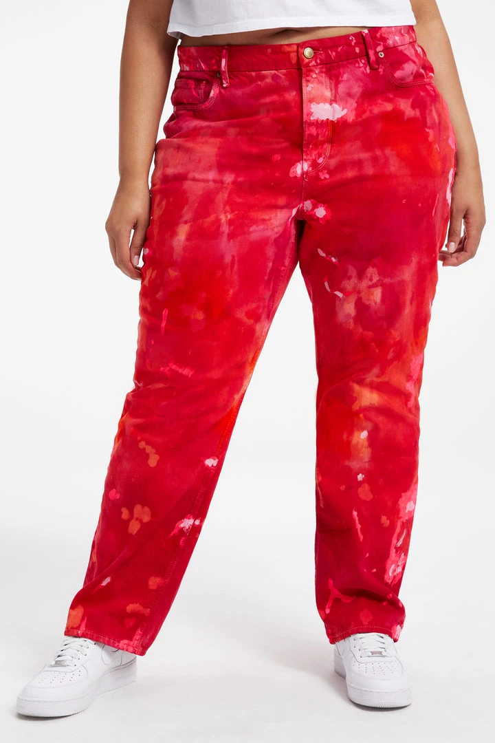 Best Pirce ✔️ GOOD AMERICAN GOOD '90S | TROPICAL PINK TIE DYE003 ✨ 8 GOOD AMERICAN GOOD '90S | TROPICAL PINK TIE DYE003