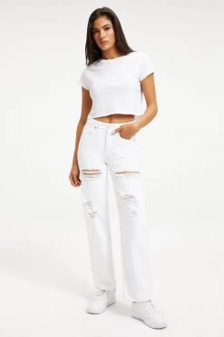 GOOD AMERICAN GOOD '90S | WHITE035