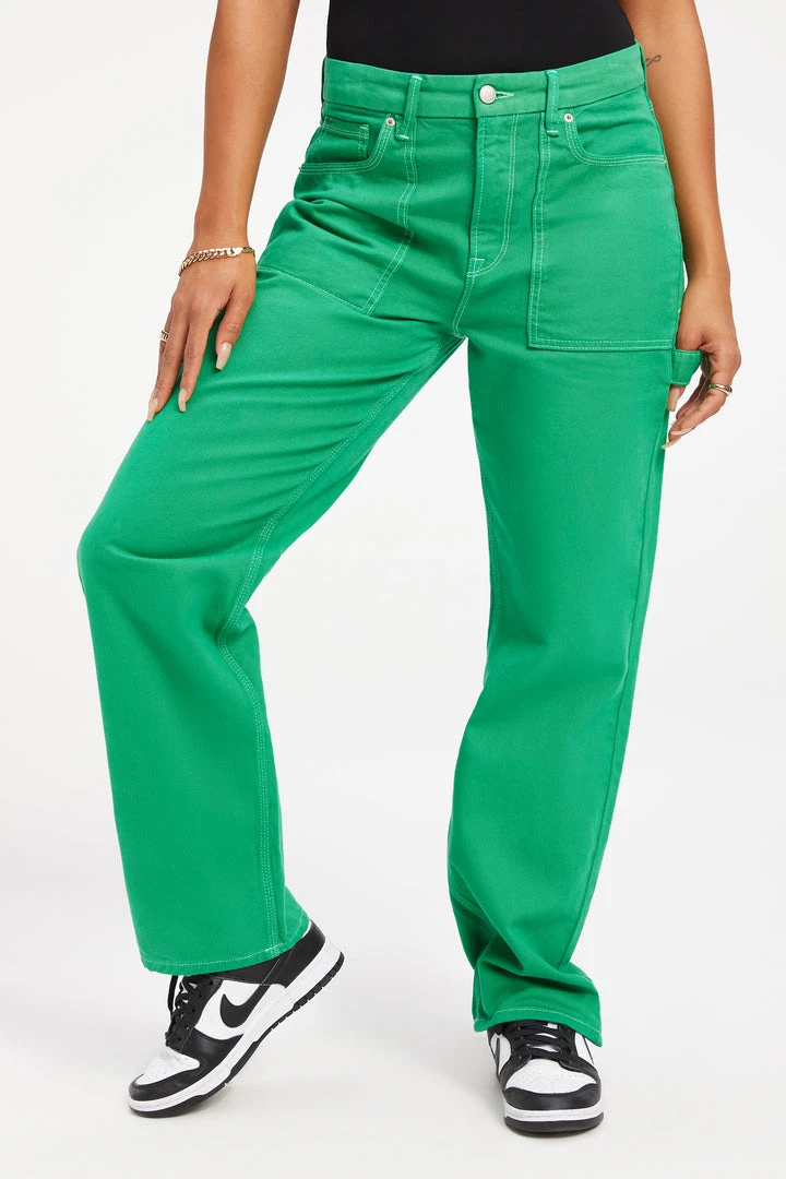 Hot Sale ✨ GOOD AMERICAN GOOD '90S CARPENTER | ☀️ SUMMER GREEN002 👏 8 GOOD AMERICAN GOOD '90S CARPENTER | SUMMER GREEN002