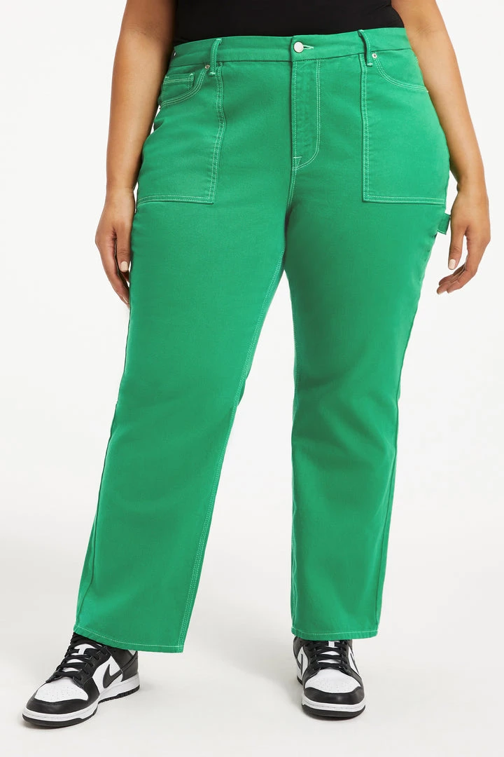 Hot Sale ✨ GOOD AMERICAN GOOD '90S CARPENTER | ☀️ SUMMER GREEN002 👏 13 GOOD AMERICAN GOOD '90S CARPENTER | SUMMER GREEN002