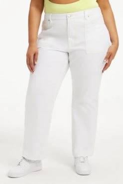 GA-SALE GOOD '90S CARPENTER | WHITE001 High Waisted