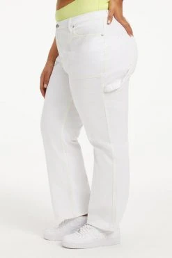 GA-SALE GOOD '90S CARPENTER | WHITE001 High Waisted