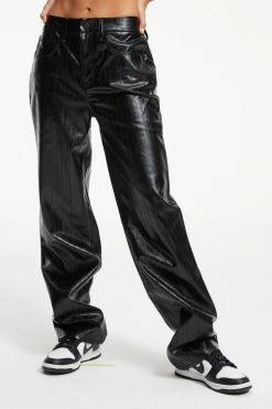 GOOD AMERICAN BETTER THAN LEATHER GOOD '90S | BLACK EEL001