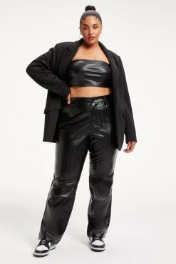 GOOD AMERICAN BETTER THAN LEATHER GOOD '90S | BLACK EEL001