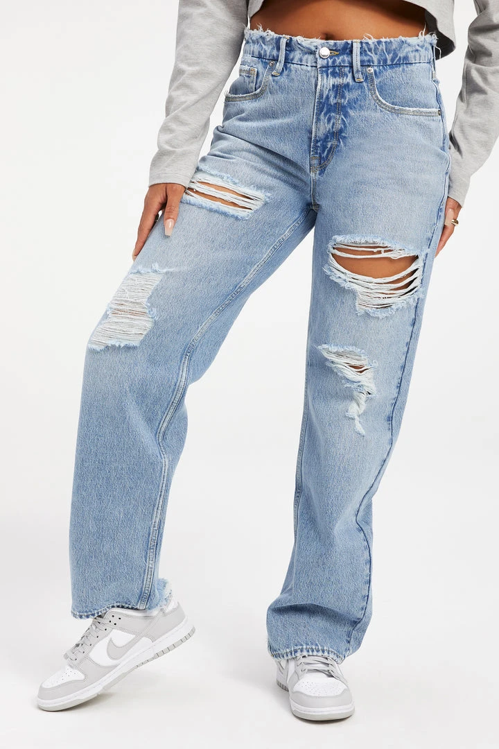 New 🛒 GOOD AMERICAN GOOD '90s | INDIGO162 High Waisted 🔔 7 GOOD AMERICAN GOOD '90s | INDIGO162 High Waisted