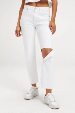 GOOD AMERICAN GOOD ICON CROP | WHITE041